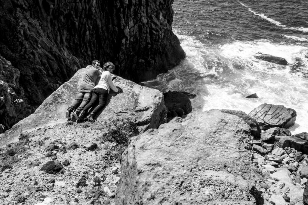 on the cliffs of Ponza