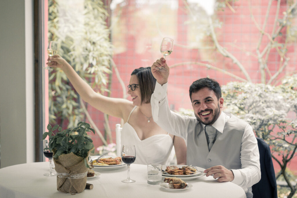 a toast to the newlyweds