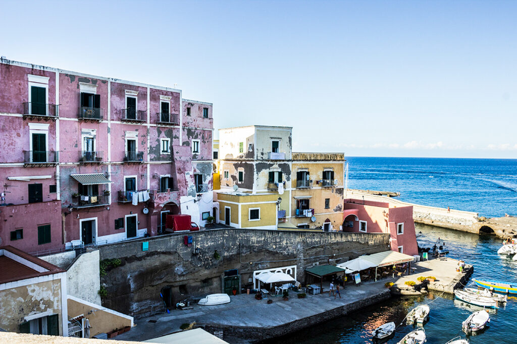 the colorful village of Ventotene