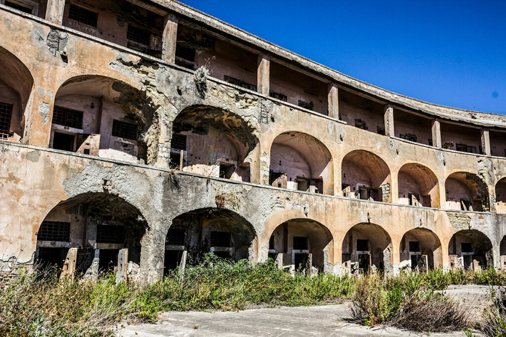 the Bourbon prison on the island of Santo Stefano