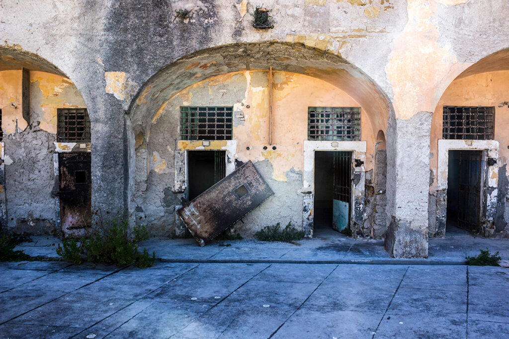 the Bourbon prison on the island of Santo Stefano