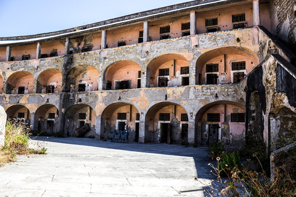 the Bourbon prison on the island of Santo Stefano